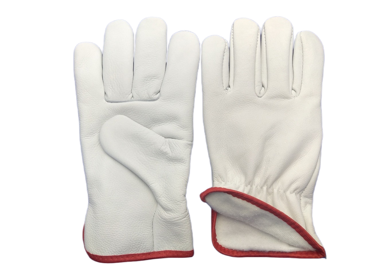 Natural 4 Tips Lined Driving Gloves