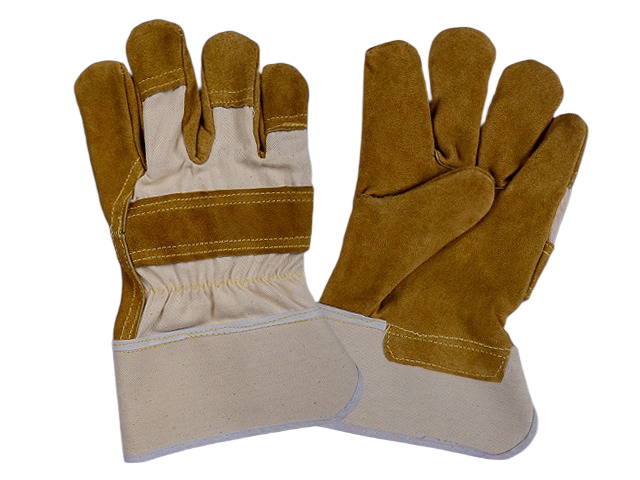 Natural Chrome Leather Canadian Gloves — Brown / Beige